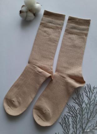 Високі жіночі шкарпетки в рубчик3 фото