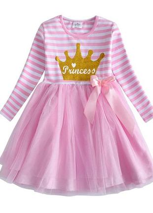 Детское праздничное нарядное платье принцесса для девочки dxton 283121 фото