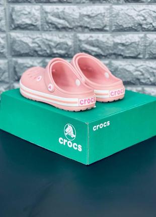 Женские шлепанцы crocs розовые шлепанцы кроксы3 фото