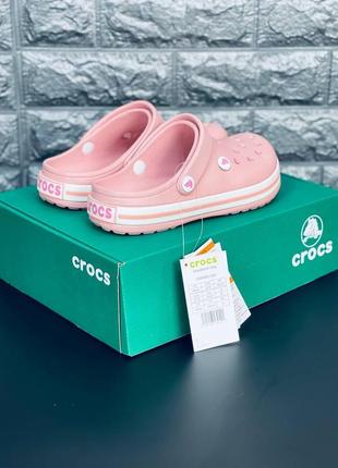 Женские шлепанцы crocs розовые шлепанцы кроксы8 фото