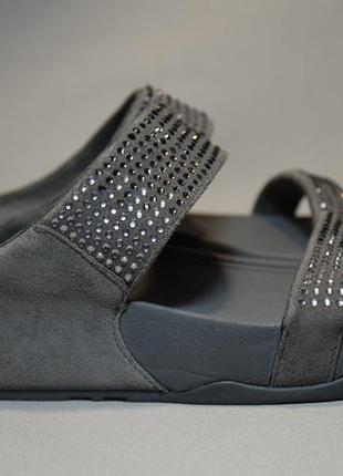 Шльопанці fitflop lulu crystal slide сандалі босоніжки жіночі шкіряні. оригінал. 36-37 р.2 фото