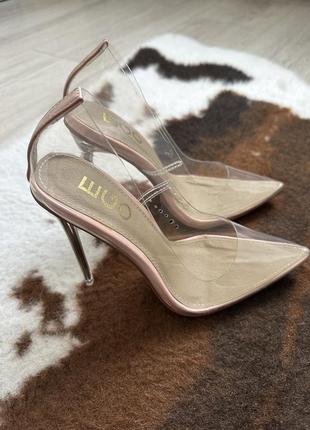 Жіночі туфлі човники з гострим носком на шпильці ego, жіноче взуття ego на високому підборі4 фото