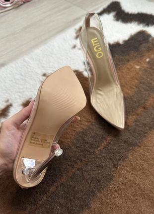 Жіночі туфлі човники з гострим носком на шпильці ego, жіноче взуття ego на високому підборі5 фото