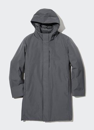 Пальто uniqlo пуховое из серии hybrid down coat