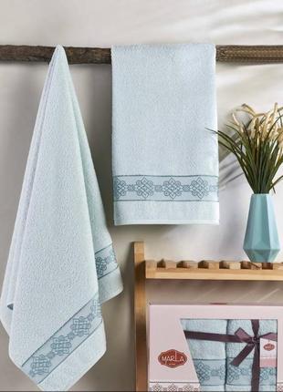 Набір якісних махрових рушників туреччина8 фото