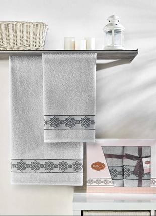 Набір якісних махрових рушників туреччина6 фото