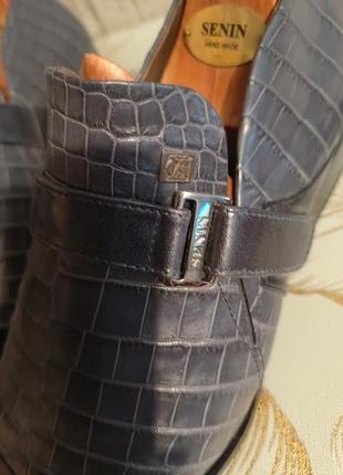 Туфли ручной работы handmade. из кожи крокодила2 фото