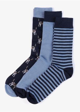 Набір шкарпеток barbour dog striple gift set sock pack 3 шт.