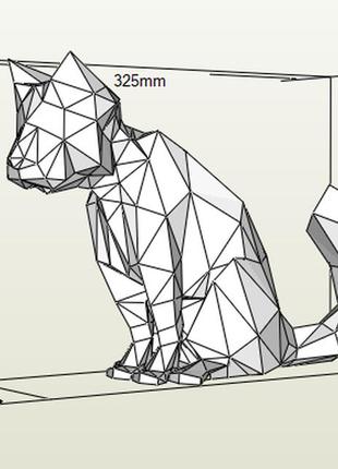 Paperkhan конструктор из картона кошка кот котенок оригами паперкрафт фигура...