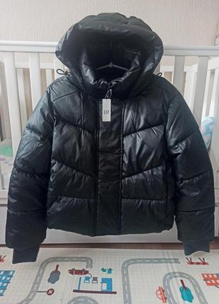 Новая женская зимняя куртка пуховик gap размер s m l оригинал с сша, очень теплая6 фото