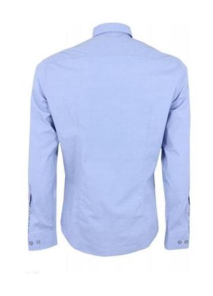 Класическая голубая рубашка hugo boss2 фото