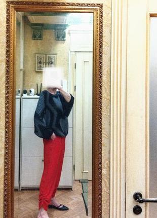 Красивые, эффектные брюки. батал. цвет красный. новые.7 фото