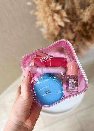 Косметичка kiko milano рожева3 фото
