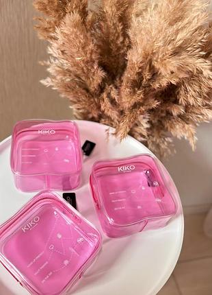 Косметичка kiko milano рожева4 фото