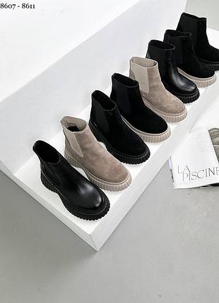 Кожаные и замшевые ботинки деми и зимние
