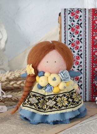 Лялька текстильна українка1 фото