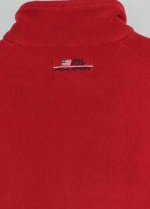 Крутая флисовая куртка кофта polo sport ralph lauren red polartec fleece jacket vintage7 фото