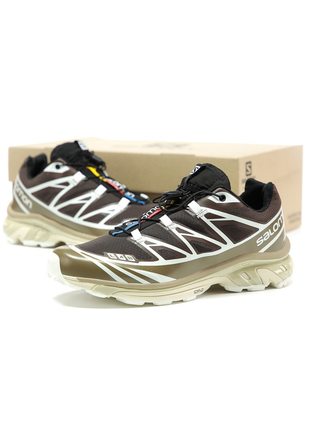 Мужские кроссовки salomon xt-6 brown