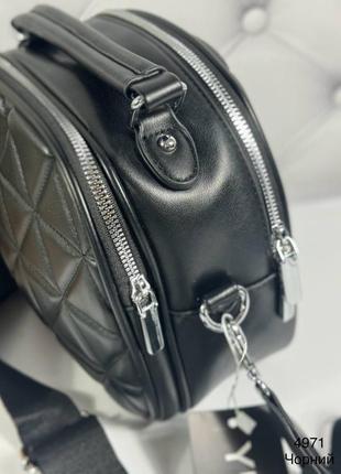 Практичная женская сумка стеганая сумочка кросс-боди клатч9 фото