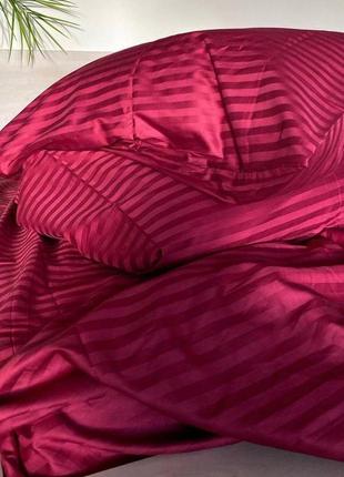 Комплект постельного белья страйп сатин, большая гамма цветов3 фото