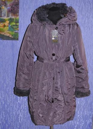 Пальто пуховик зимний большой размер 54-56р. 5xl 18-20р. новый