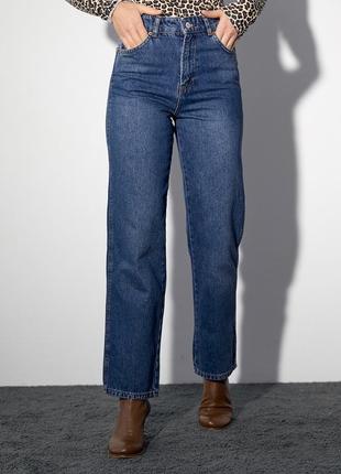 Женские классические джинсы с высокой посадкой5 фото