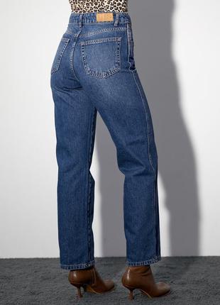 Женские классические джинсы с высокой посадкой8 фото