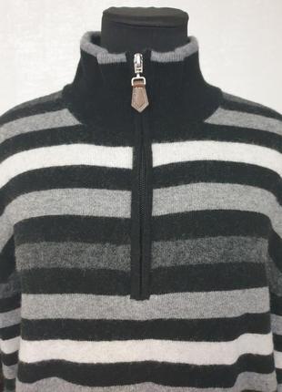Ugoferrini теплый полосатый свитер6 фото