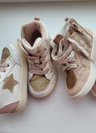 Утепленные хайтопы ботинки кеды h&amp;m, по бирке размер 22, стелька 14,5 см