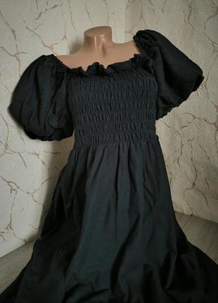 Платье длинное чёрное 48-502 фото