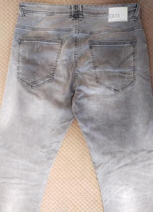 Мужские эластичные потертые джинсы tom tailor8 фото
