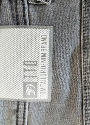 Мужские эластичные потертые джинсы tom tailor9 фото