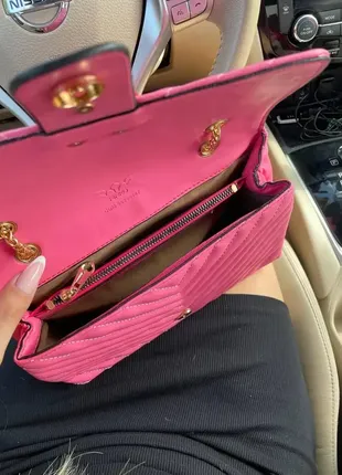 Женская сумка из эко-кожи в стиле pinko lady pink пинко розовая  молодежная8 фото