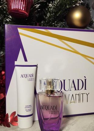 Подарочный набор acquadi: парфюм+парфюмированный гель4 фото