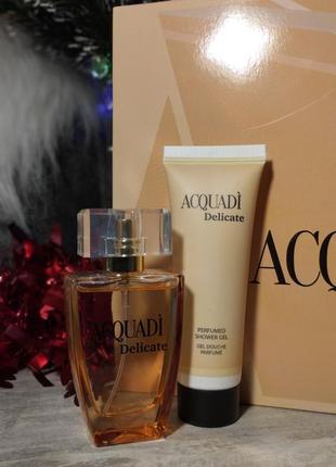 Подарочный набор acquadi: парфюм+парфюмированный гель6 фото