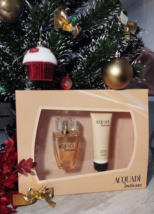 Подарочный набор acquadi: парфюм+парфюмированный гель