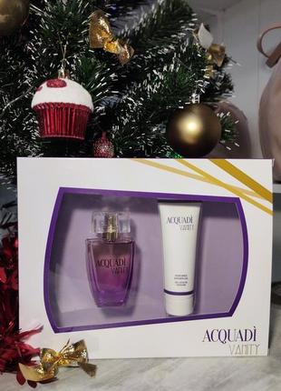 Подарочный набор acquadi: парфюм+парфюмированный гель3 фото