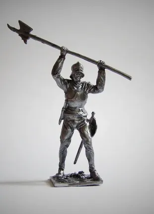 Іграшкові солдатики європейський лицар 15 століття 54 мм олов'яні солдатики мініатюри статуетки