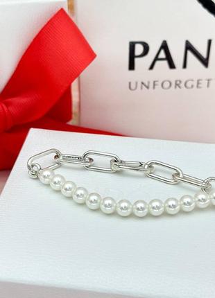 Браслет з прісноводними культивованими перлами pandora4 фото