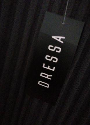 Вязаное платье dressa темно-серого цвета на запах с юбкой-плиссе 55780 р-р 48-50.6 фото