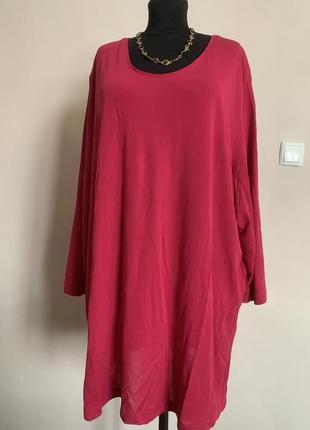 Женская удлиненная натуральная блуза