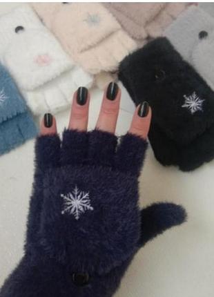 Перчатки без пальців рукавички мітинки3 фото