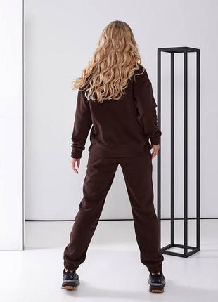 Женский очень теплый спортивный костюм из двустороннего флиса полар размеры 42-488 фото