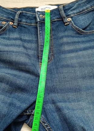Джинси бойфренд бойфренди дирочки джинсики жіночі сині висока посадка талія7 фото