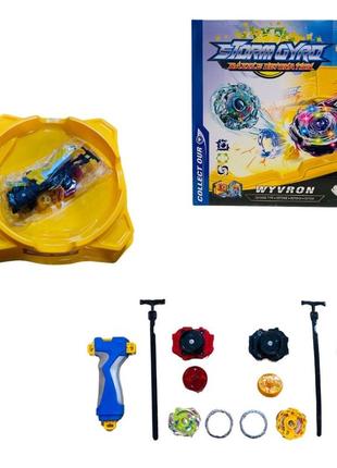 Игровой набор lsd173 бейблейд beyblade, арена, 2 запускателя, 2 блейда, в коробке