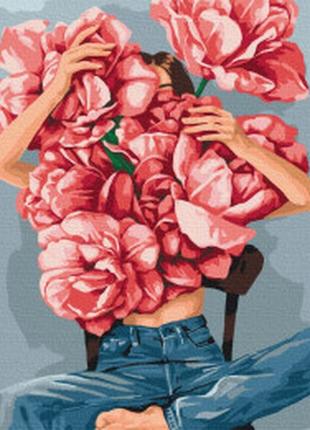Картина по номерам пиона в объятиях © mykhailyshyna daria rbs52115