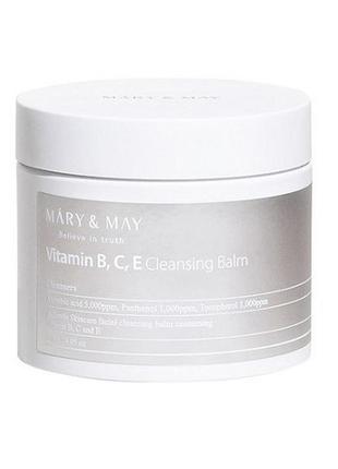 Очищающий бальзам с витаминами mary&amp;may vitamin b.c.e cleansing balm, 120 г