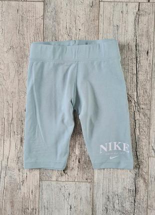 Велосипедні шорти nike essential retro legging shorts in cave ocean blue голубий , xl4 фото