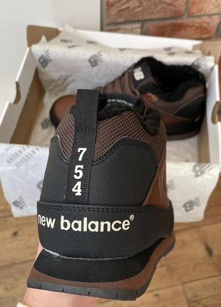 New balance 754 brown (хутро)8 фото