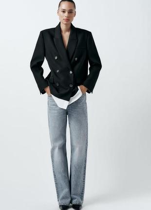 Блейзер із контрастним бавовняним низом